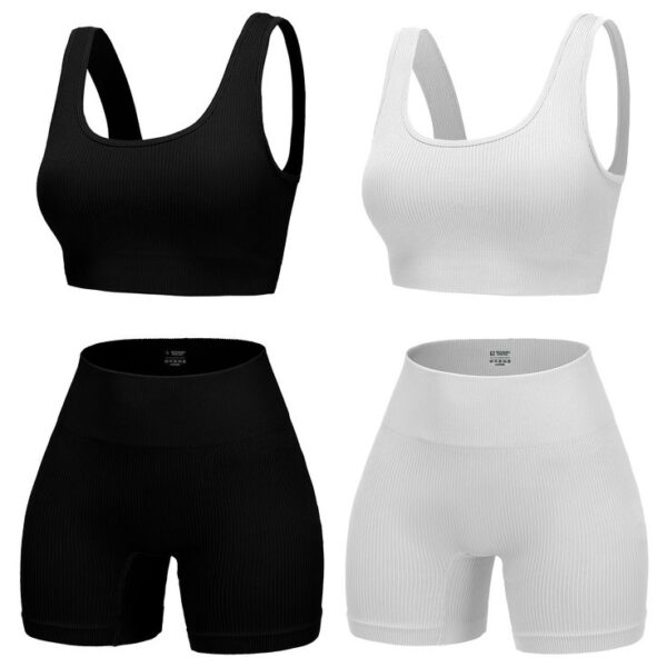 Stylish Women's Sports Bra and High-Rise Leggings Set | Comfortable Activewear - Image 5