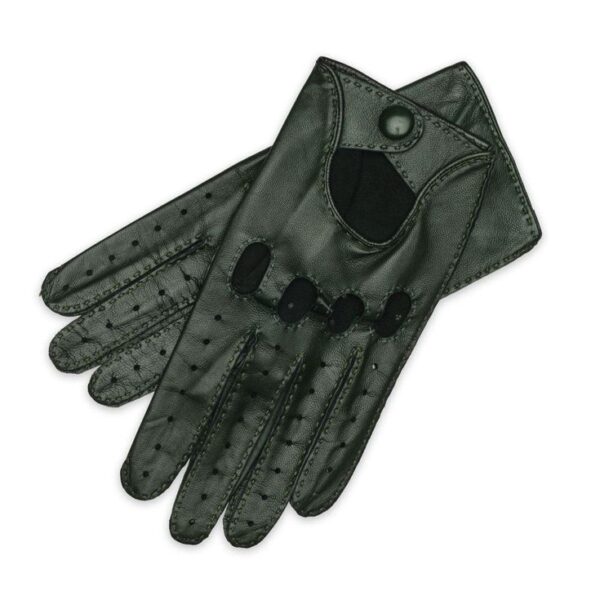 Stylish Leather Driving Gloves for Men – Perforated, Breathable & Comfortable Fit - Image 5
