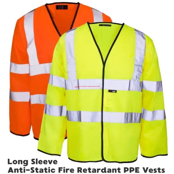 Flame-Resistant Hi-Vis Jacket for Safety | Anti-Static & Weatherproof - Image 4